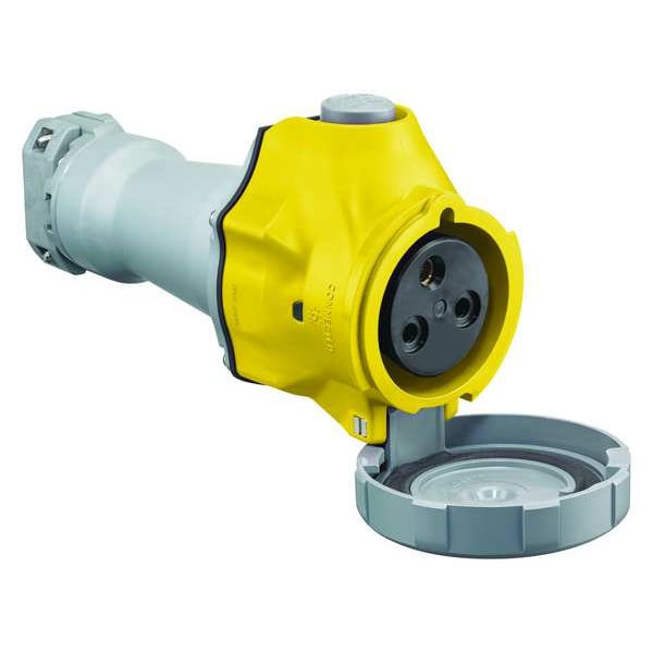 Hubbell Pin and Sleeve Connector, 2 Poles, 3 Wires - HBLS360C4W