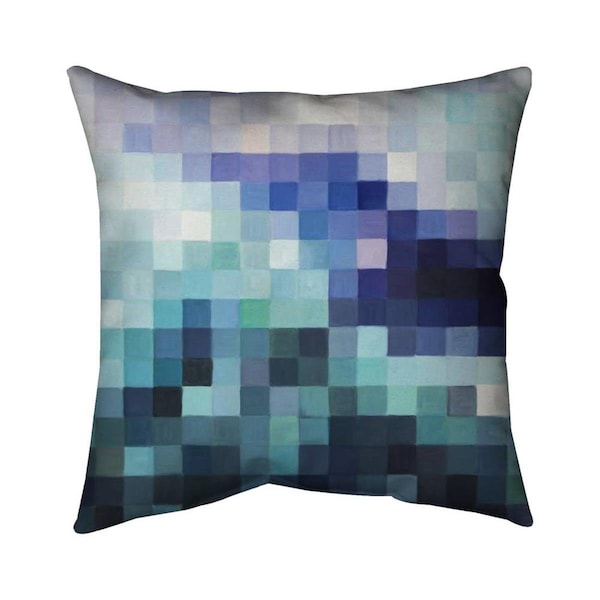 Begin Home Decor 20 x 20 in. Pixelized Landscape-Double Sided Print Indoor Pillow - 5541-2020-MI103