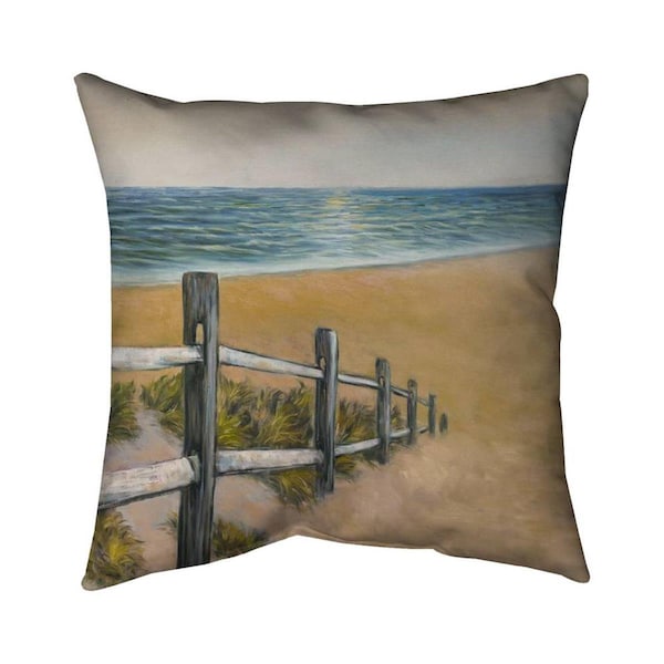 Fondo 20 x 20 in. Quiet Seaside-Double Sided Print Indoor Pillow - FO2773630