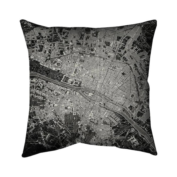 Begin Home Decor 20 x 20 in. Airplane Satellite View-Double Sided Print Indoor Pillow - 5541-2020-TV2