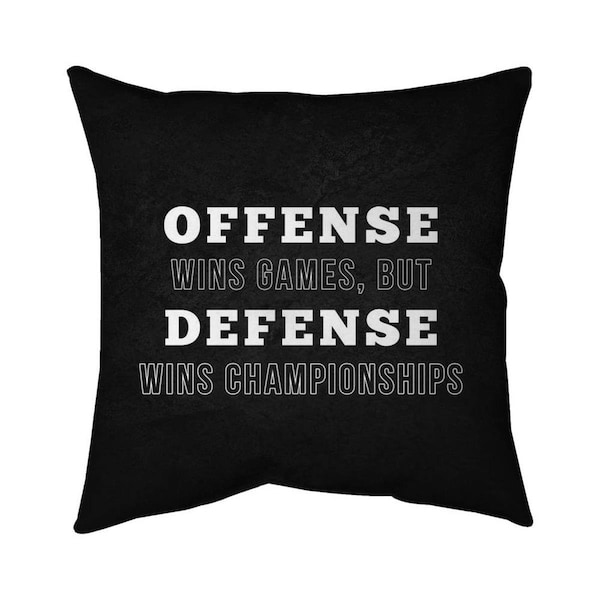 Fondo 26 x 26 in. Offense Wins Games-Double Sided Print Indoor Pillow - FO3337706