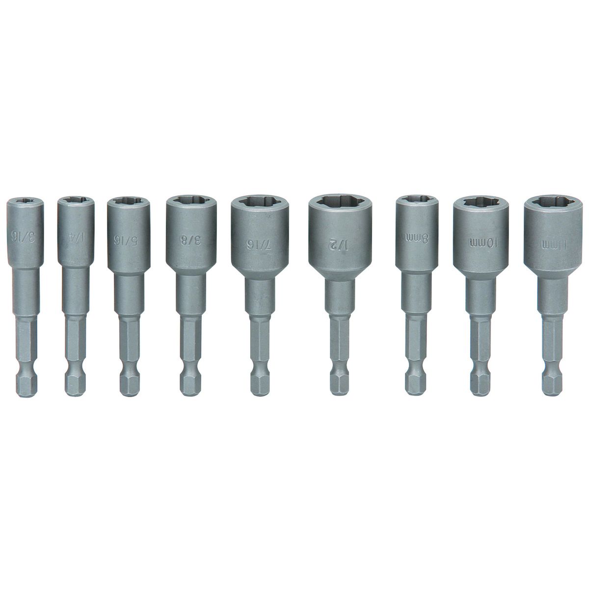 Juego de Extractor de Tuerca y Perno de 1/4 de pulgada de Accionamiento Pittsburgh, Set de 9 piezas - 66566