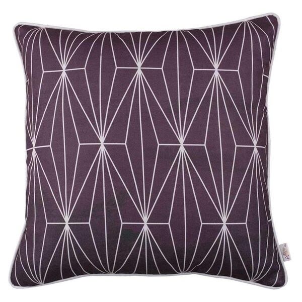 Gfancy Fixtures Multi Color Flower Square Shadows Decorative Throw Pillow Cover - 18 x 18 in. - GF3665294