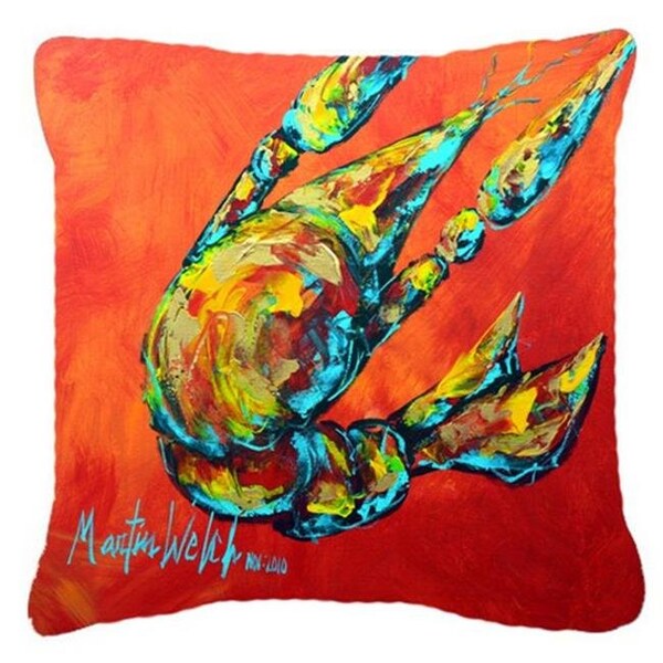 Carolines Treasures Carolines Treasures MW1131PW1818 Crawfish Spicy Craw Canvas Fabric Decorative Pillow - MW1131PW1818