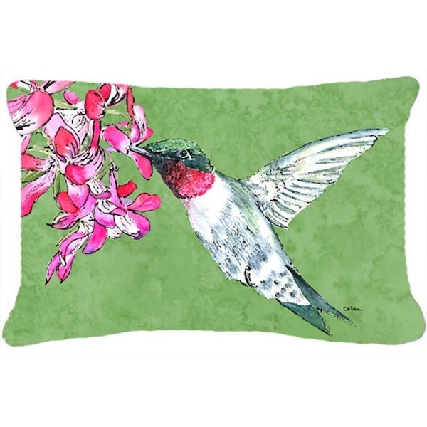 Carolines Treasures Carolines Treasures 8886PW1216 12 x 16 In. Hummingbird Indoor & Outdoor Fabric Decorative Pillow - 8886PW1216
