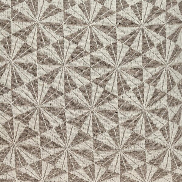 Homeroots 16 x 16 x 5 in. Pale Brown & Beige Pinwheels Throw Pillow - 383097