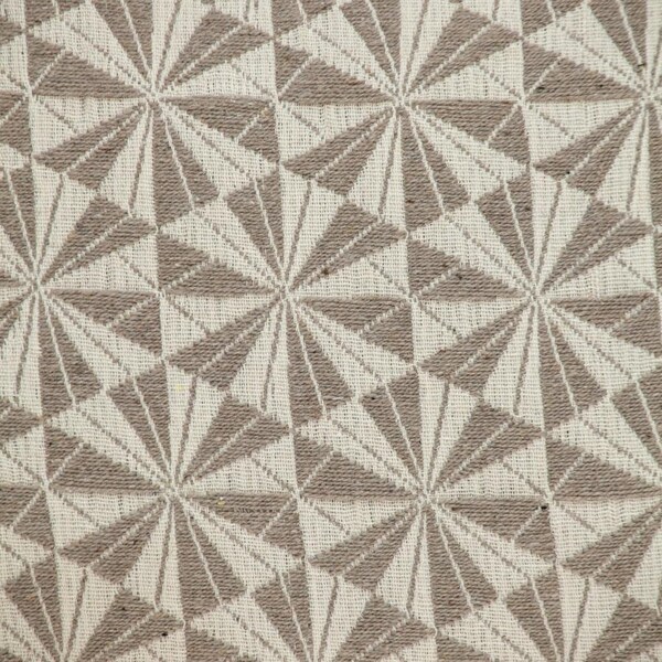 Homeroots 16 x 16 x 5 in. Pale Brown & Beige Pinwheels Throw Pillow - 383097