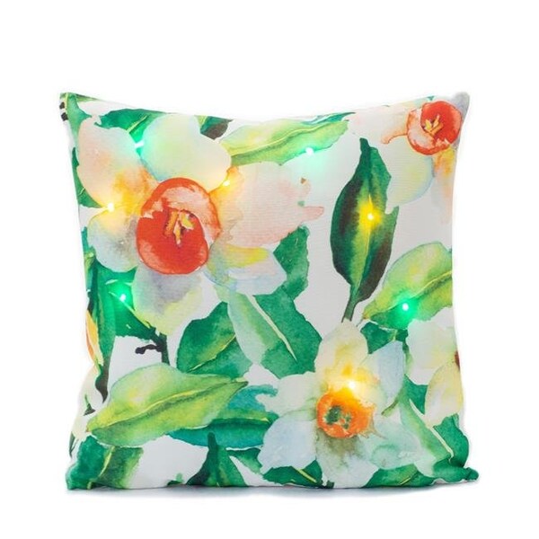 Ultimate Innovations Ultimate Innovations 5796 LED Pillows - Floral - Set of 2 - 5796