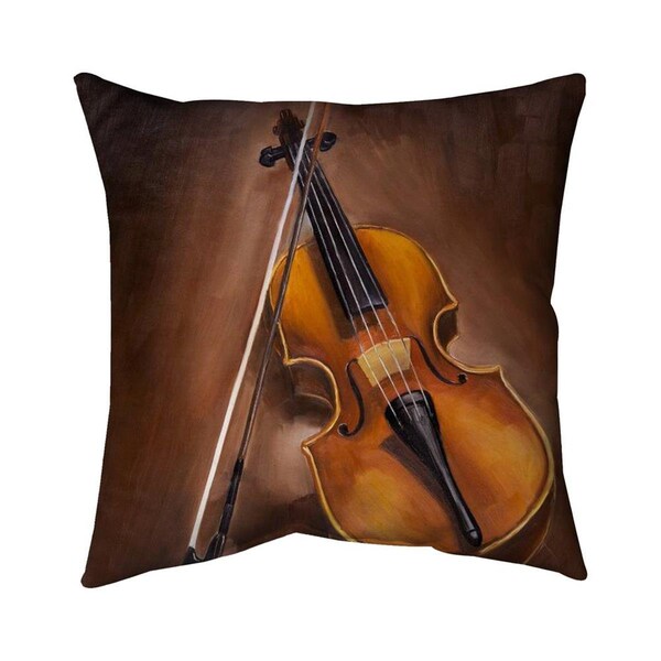 Fondo 26 x 26 in. Alto Violin-Double Sided Print Indoor Pillow - FO2777029