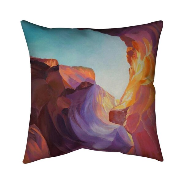 Fondo 26 x 26 in. Antelope Canyon-Double Sided Print Indoor Pillow - FO2778925