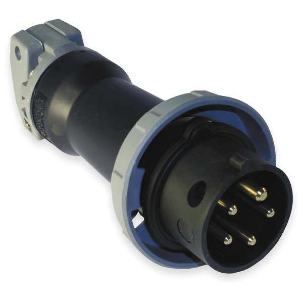 Hubbell IEC Pin and Sleeve Plug, 4P, 5W, 20A, 600V - HBL520P5W