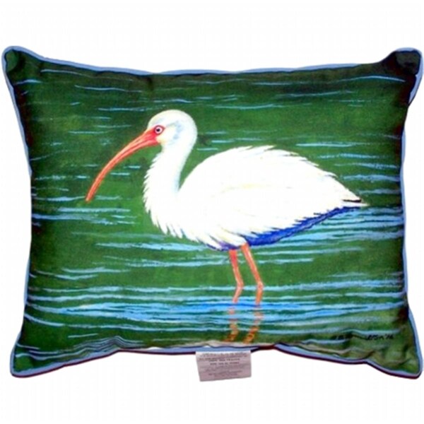 Betsy Drake Dicks White Ibis Extra Large Zippered Pillow - ZP378