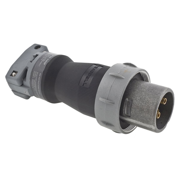 Hubbell Wiring Device-Kellems Watertight Insulgrip Plug, 2P3W, 30A 600V, Series 2 - HBL330PS2W