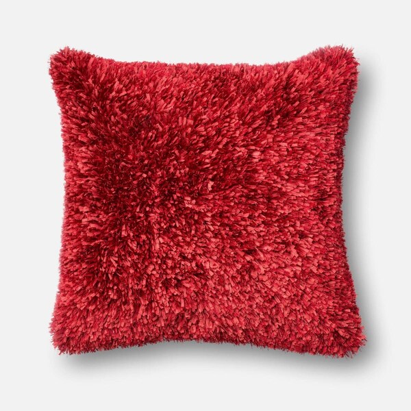 Loloi 22 x 22 in. Decorative Pillow Cover - Red - P017P0045RE00PIL3