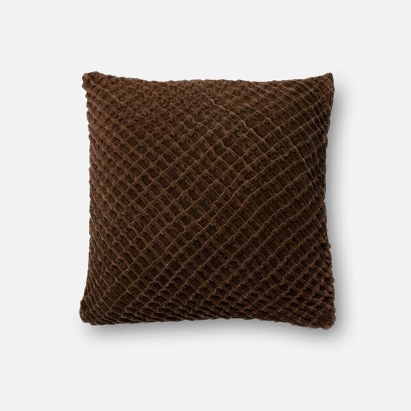 Loloi 22 x 22 in. Decorative Pillow Cover - Brown - P011P0125BR00PIL3