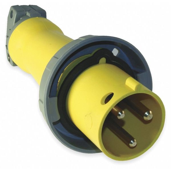 Hubbell IEC Pin and Sleeve Plug, 2P, 3W, 100A, 125V - HBL3100P4W