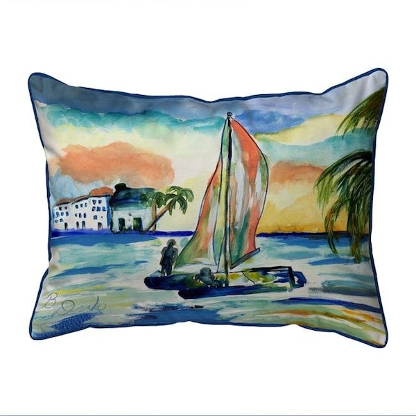 Betsy Drake Betsy Drake SN1193 11 x 14 in. Catamarand Indoor & Outdoor Pillow; Small - SN1193