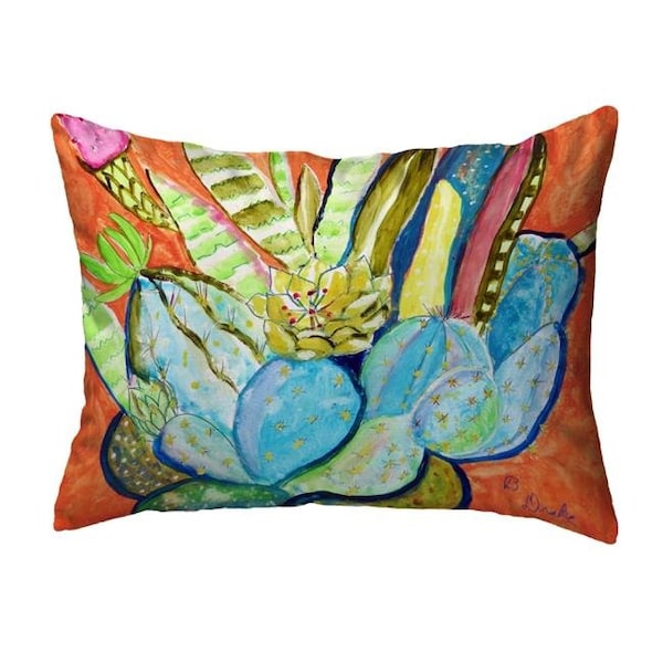 Betsy Drake Betsy Drake KS754 11 x 14 in. Cactus I Non-Corded Indoor & Outdoor Pillow - KS754