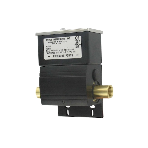 Interruptor de presión diferencial de instrumentos Dwyer, Pr Sw 2550 PSI - DXW-11-153-3