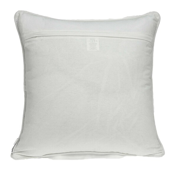 Homeroots 20 x 7 x 20 in. Transitional Beige & White Accent Pillow Cover with Poly Insert - 334127
