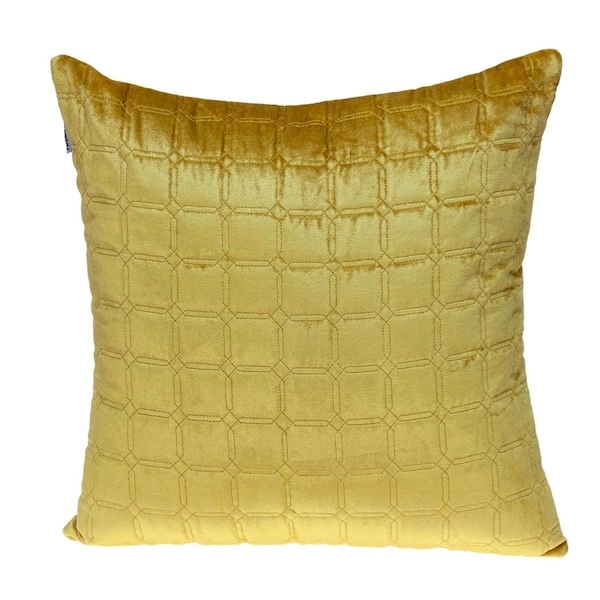 Palacedesigns Yellow Quilted Decorative Throw Pillow - PA3659780
