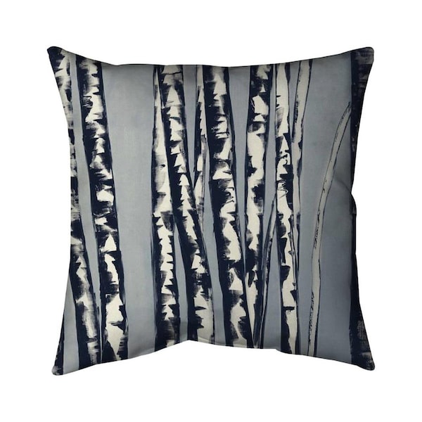 Begin Home Decor 26 x 26 in. Abstract Birch Forest-Double Sided Print Indoor Pillow - 5541-2626-LA51-1