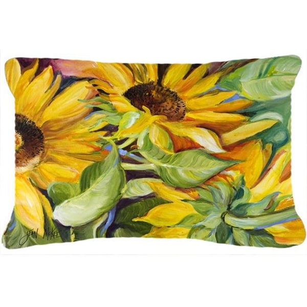 Carolines Treasures Carolines Treasures JMK1122PW1216 Sunflowers Canvas Fabric Decorative Pillow - JMK1122PW1216