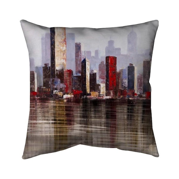 Fondo 20 x 20 in. Industrial City Style-Double Sided Print Indoor Pillow - FO2795367