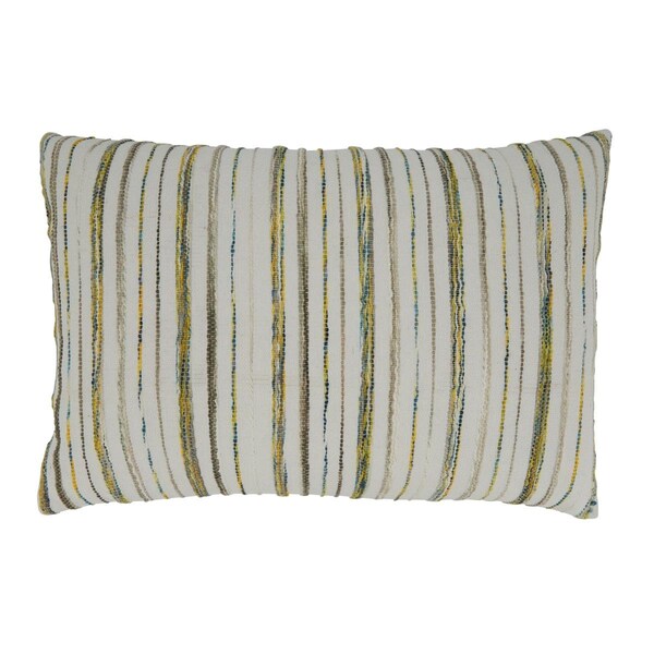 Rlm Distribution 16 x 24 in. Striped Poly-Filled Oblong Pillow, Multi Color - HO3746367