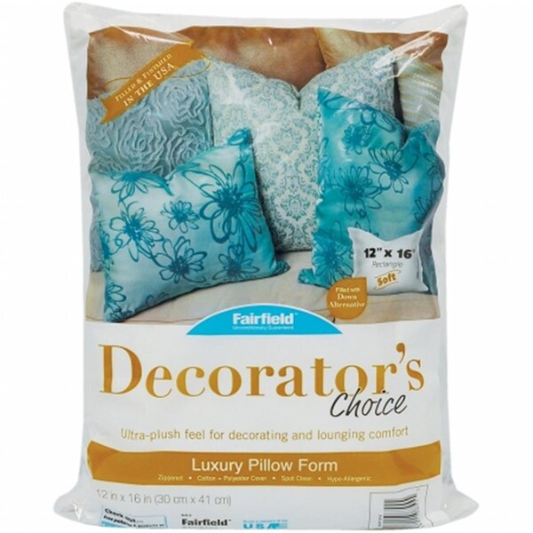 Nmg Decorators Choice Luxury Pillow Form-12 x 16 in.- FOB-MI - DCP1216