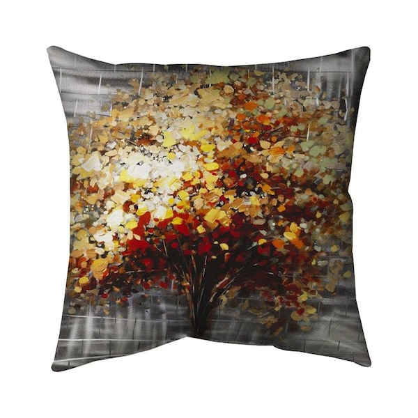 Begin Home Decor 20 x 20 in. Abstract Tree by Fall-Double Sided Print Indoor Pillow - 5541-2020-LA13
