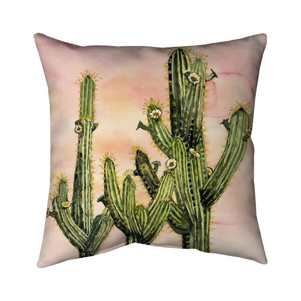 Begin Home Decor 20 x 20 in. Weberocereus Cactus-Double Sided Print Indoor Pillow - 5541-2020-FL360