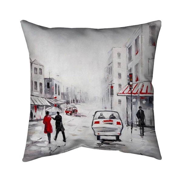 Fondo 20 x 20 in. Peaceful Street Scene-Double Sided Print Indoor Pillow - FO2793823