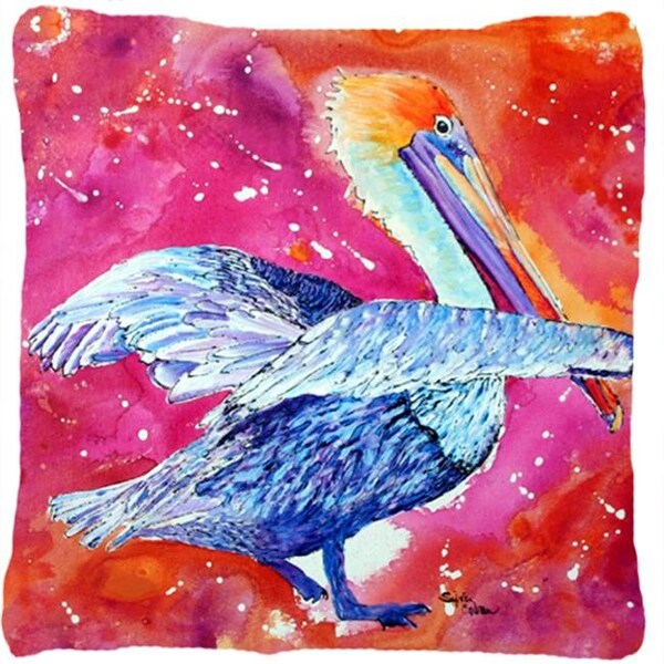 Carolines Treasures Carolines Treasures 8360PW1414 14 x 14 in. Bird - Pelican Decorative Fabric Pillow - 8360PW1414