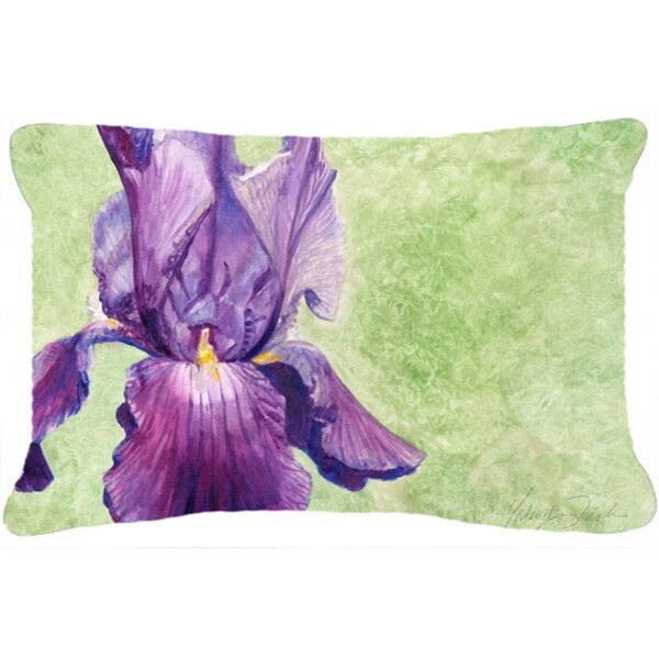 Jensendistributionservices Purple Iris by Malenda Trick Fabric Decorative Pillow - MI2557635