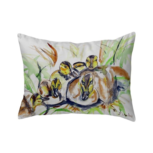 Betsy Drake 16 x 20 in. Ducklings No Cord Pillow - NC812