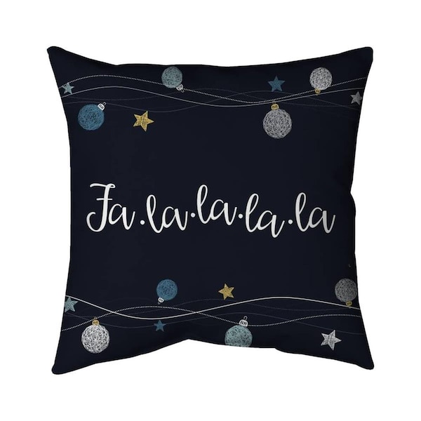 Begin Home Decor 20 x 20 in. Fa-La-La-La-La Song-Double Sided Print Indoor Pillow - 5541-2020-HO4-1