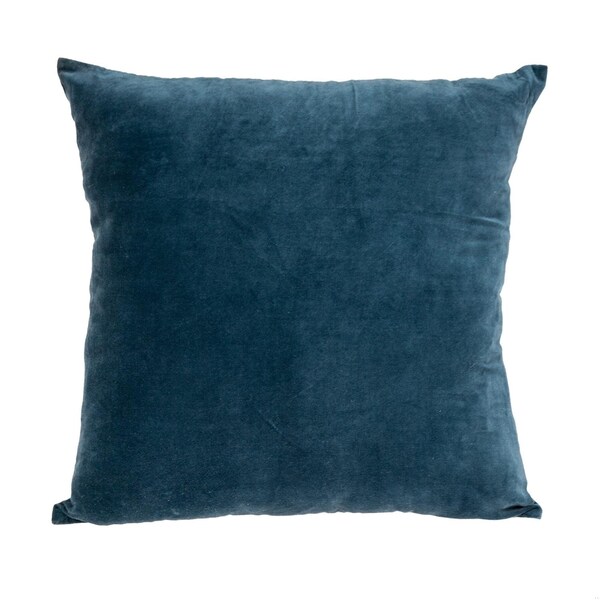 Homeroots 18 x 18 x 4 in. Aqua Teal Two Tone Throw Pillow - 383142
