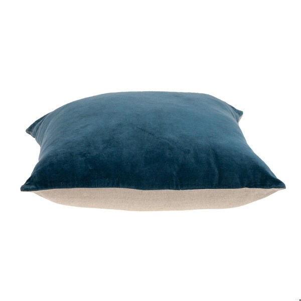 Homeroots 18 x 18 x 4 in. Aqua Teal Two Tone Throw Pillow - 383142