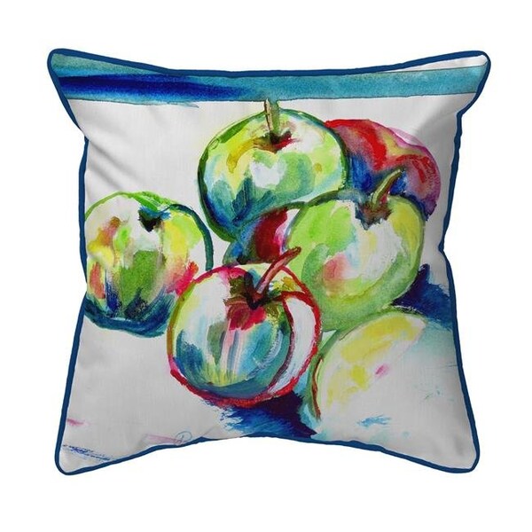 Betsy Drake Betsy Drake ZP814 22 x 22 in. Green Apples Indoor & Outdoor Extra Large Pillow - ZP814