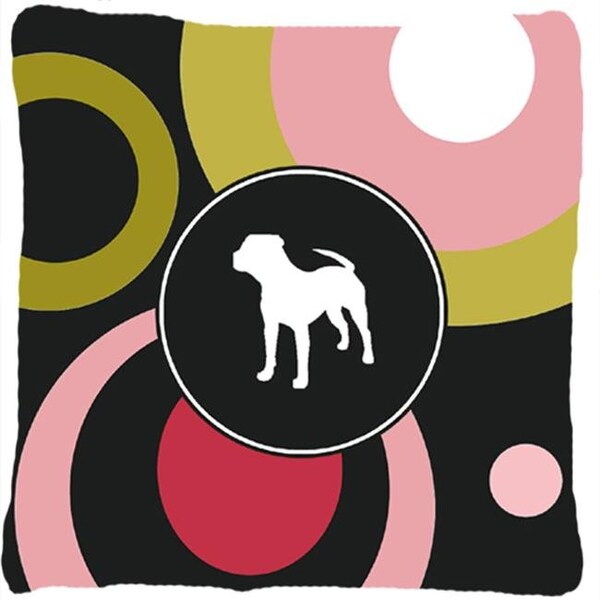 Carolines Treasures Carolines Treasures KJ1153PW1414 14 x 14 in. Pit Bull Decorative Fabric Pillow - KJ1153PW1414