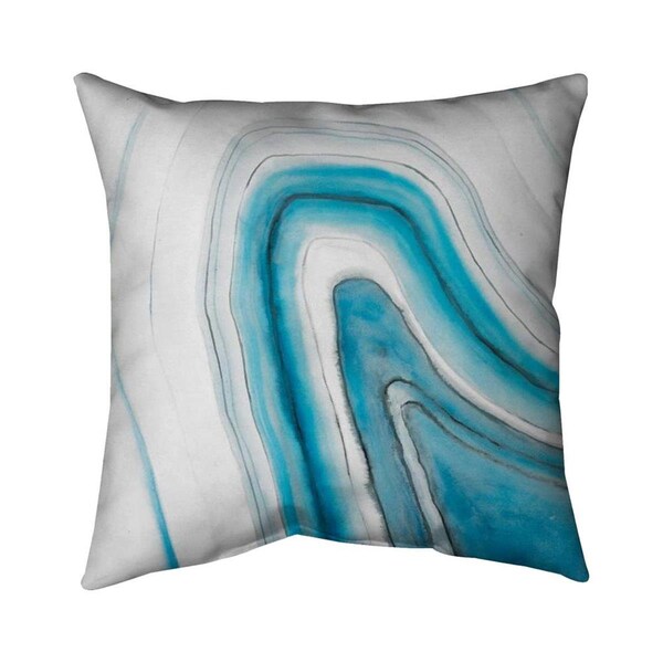 Fondo 26 x 26 in. Round Geode-Double Sided Print Indoor Pillow - FO2775586