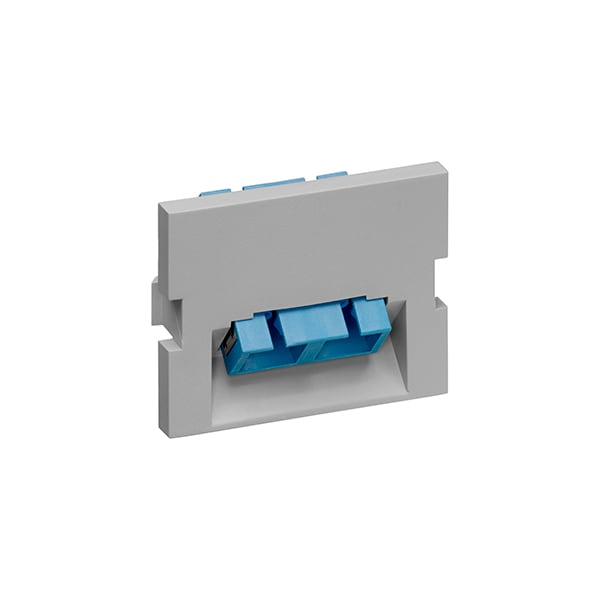Leviton WALLPLATES 1 DPLX SC ZIRC BLUE 45 MOS 1.5U MOD GY - 41294-2CG