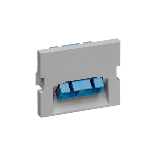 Leviton WALLPLATES 1 DPLX SC ZIRC BLUE 45 MOS 1.5U MOD GY - 41294-2CG