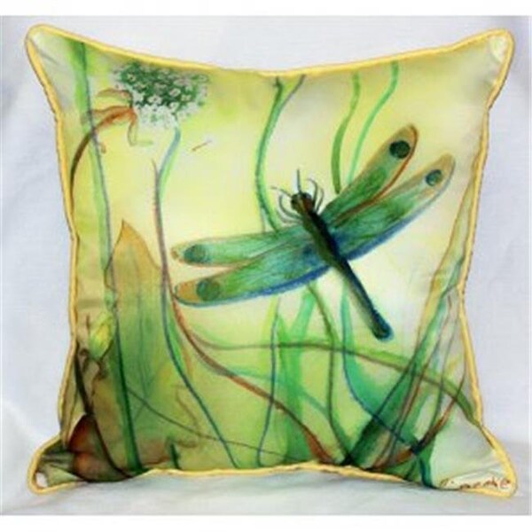 Betsy Drake Betsy Drake ZP187 Betsys Dragonfly Throw Pillow; 22 x 22 in. - ZP187
