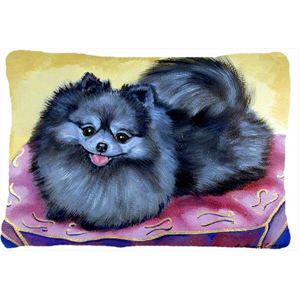 Micasa 12 x 16 in. Pomeranian Decorative Indoor & Outdoor Fabric Pillow - MI727112