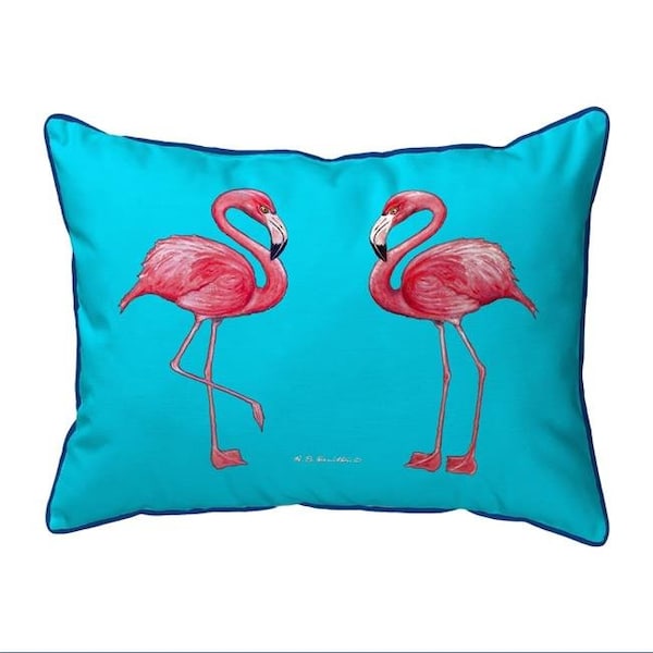 Betsy Drake Betsy Drake ZP084T 20 x 24 in. Flamingo Tiled Extra Large Corded Indoor & Outdoor Pillow - ZP084T