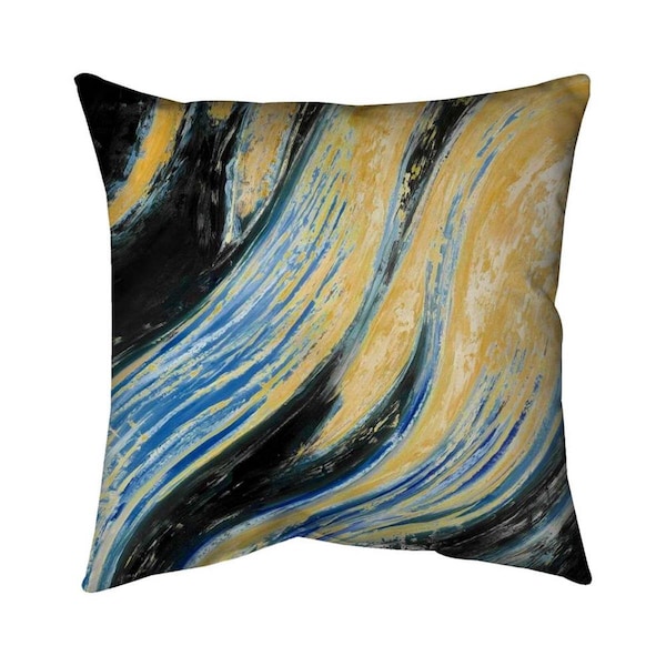 Fondo 20 x 20 in. Wavy Wave-Double Sided Print Indoor Pillow - FO2794118