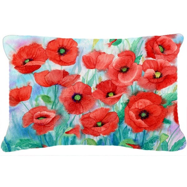 Jensendistributionservices Poppies Fabric Decorative Pillow - MI2557602