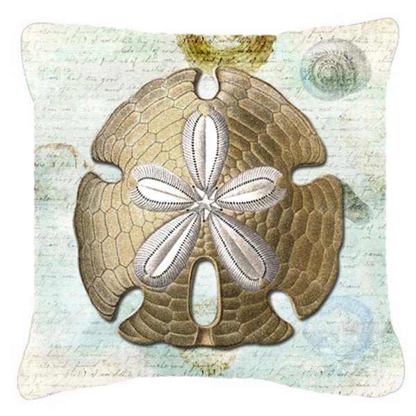 Jensendistributionservices 14 x 14 in. Sand Dollar Fabric Decorative Pillow - MI2555304